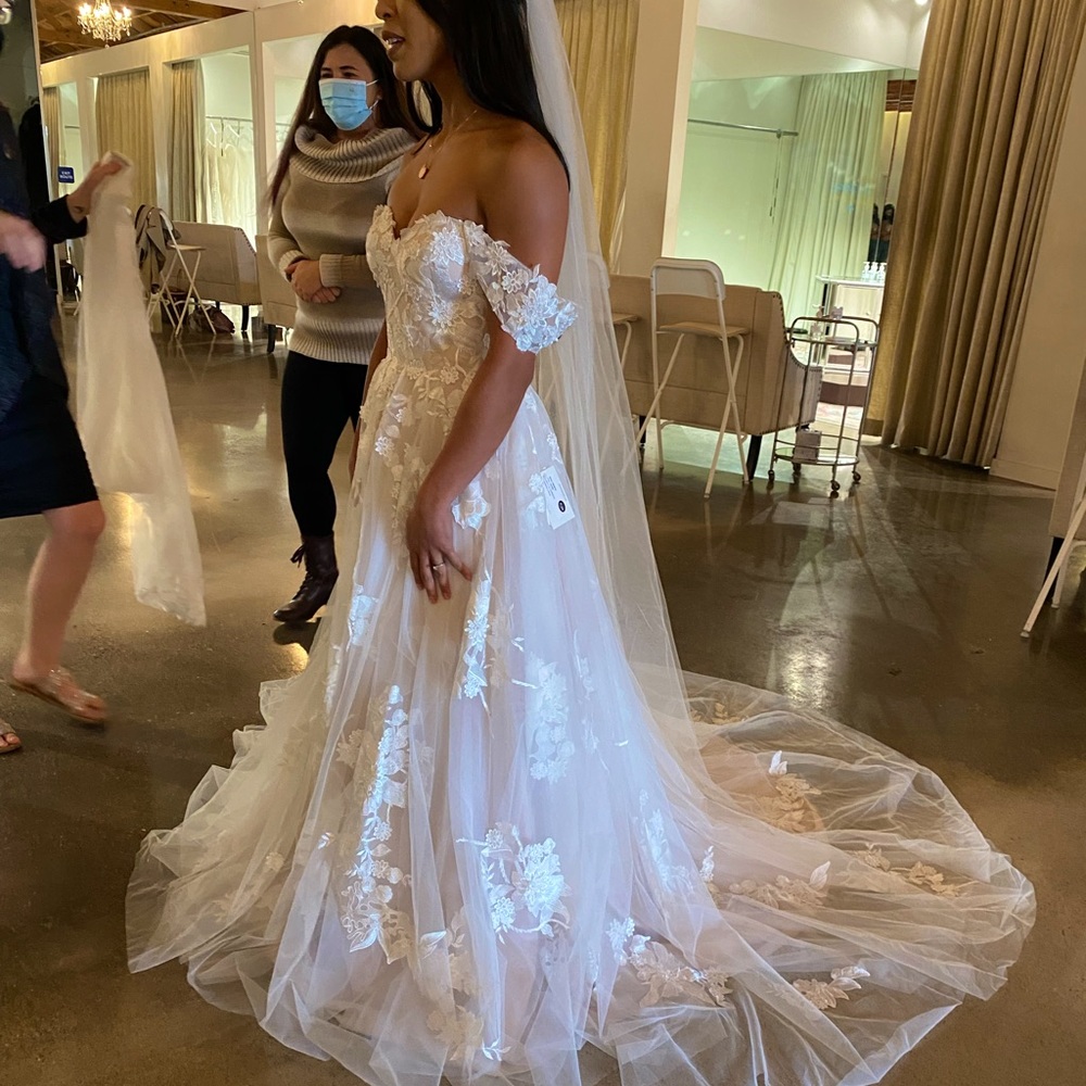 Elora by Madi Lane Wedding Dress & veil